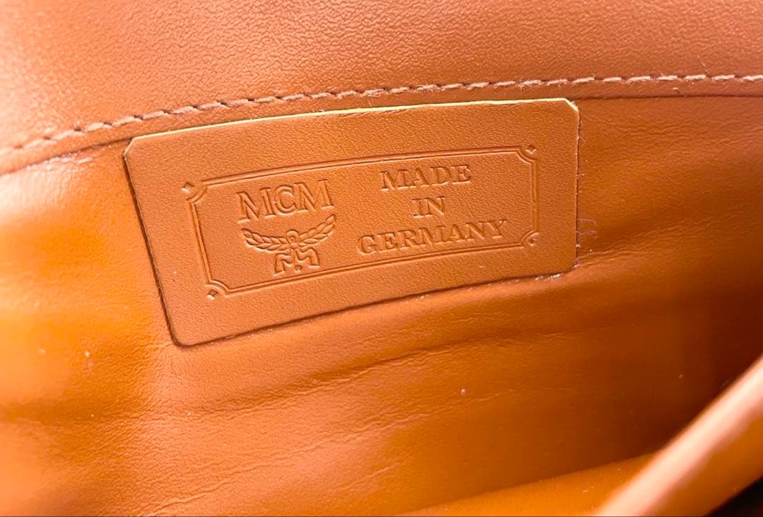 T1642 未使用☆ MCM 長財布 レザー ブラウン