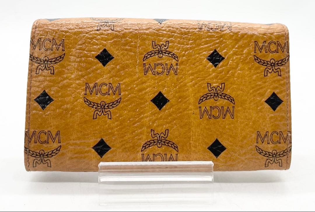 T1642 未使用☆ MCM 長財布 レザー ブラウン