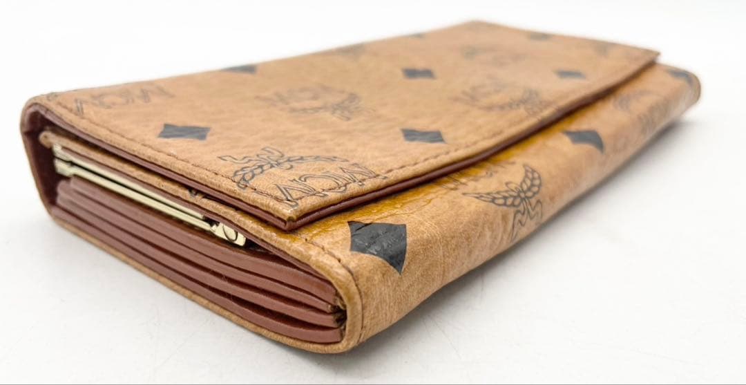 T1642 未使用☆ MCM 長財布 レザー ブラウン