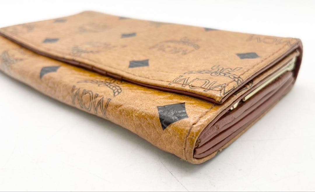 T1642 未使用☆ MCM 長財布 レザー ブラウン