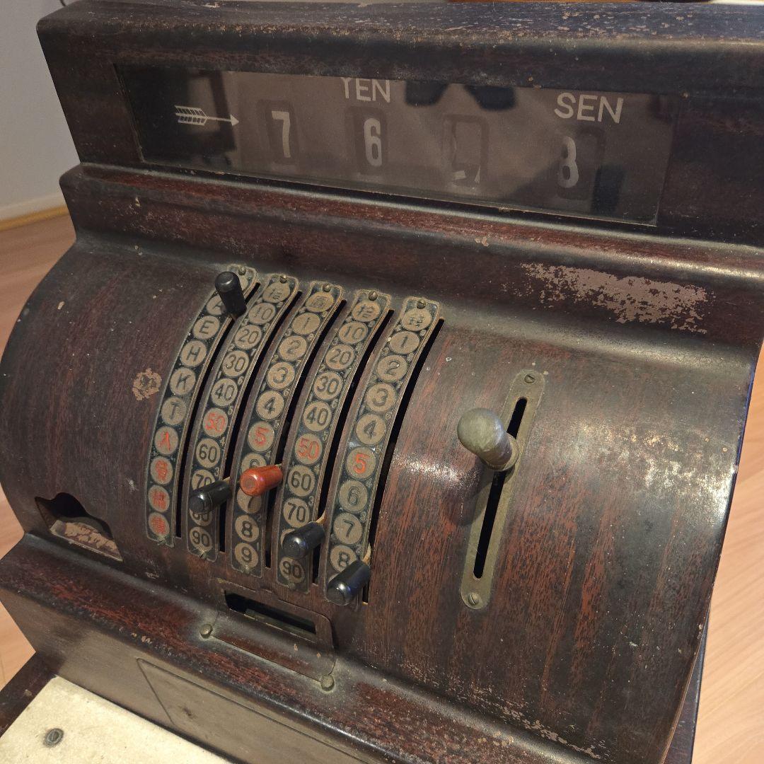 ヴィンテージ木製レジスター.キャッシャー