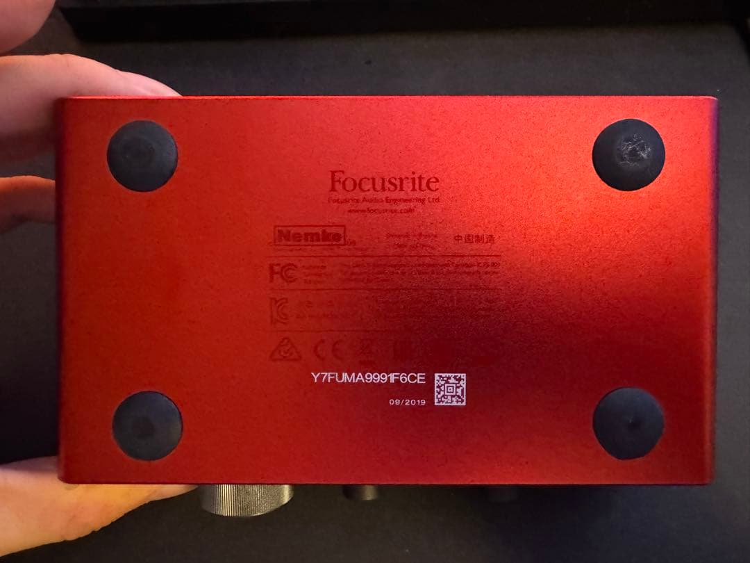 DTM・DAW Focusrite Scarlett Solo 3rd Gen