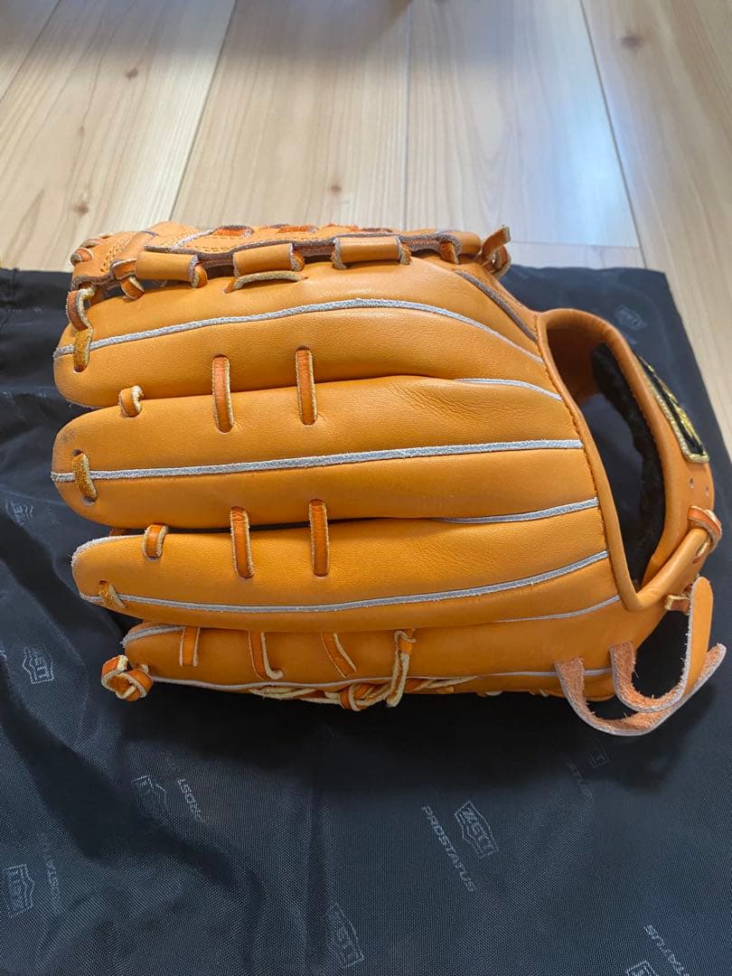 ZETT PROSTATUS 軟式グローブ オレンジ