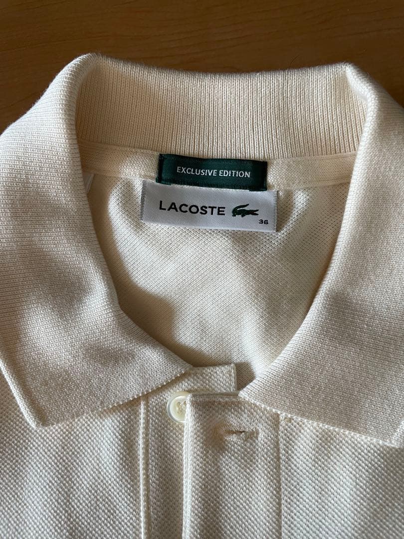 IENA LACOSTE 別注 ポロシャツ　ナチュラル　36