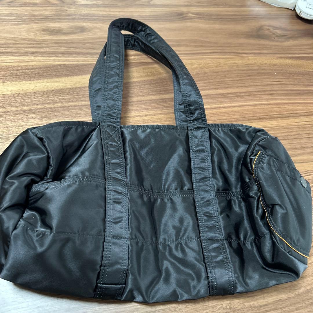 PORTER ブラック ドラムバッグ タンカー
