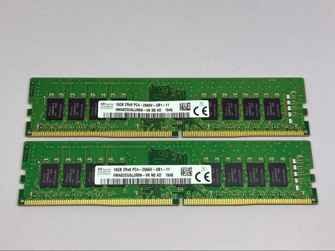 SKHYNIX DDR4 2666 16GBx2枚(合計32GB)