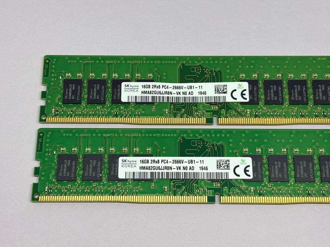 SKHYNIX DDR4 2666 16GBx2枚(合計32GB)