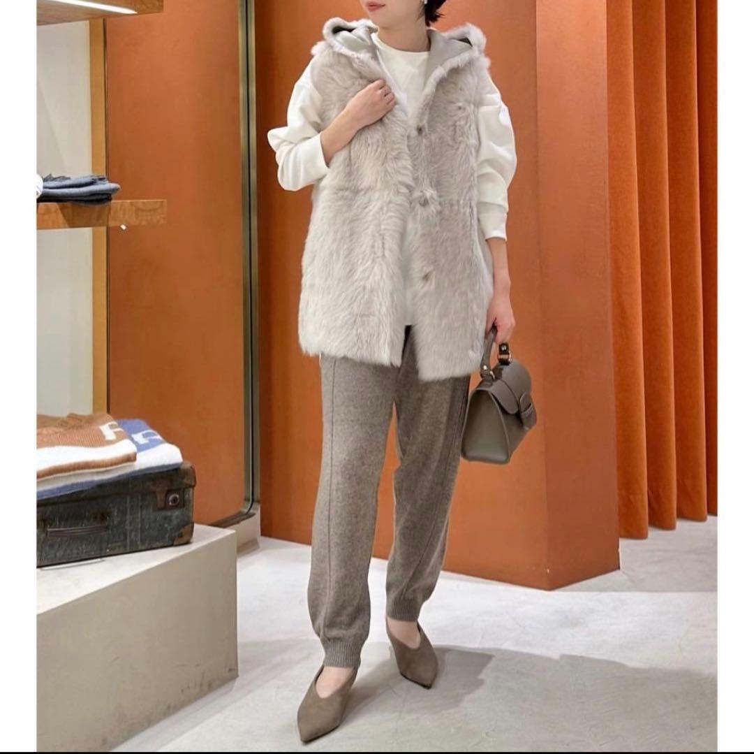 【美品】Whim Gazette 15周年記念アイテム　カシミヤ混ニットパンツ