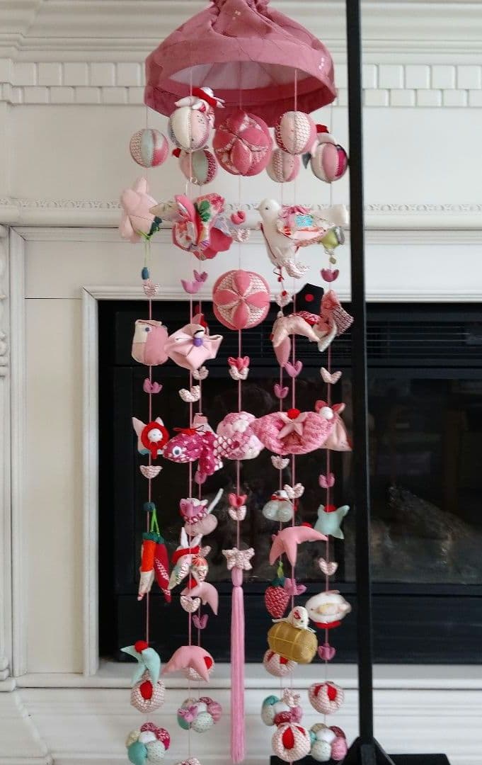 豪華　吊るし飾り　吊るし雛　下げもん7本 ちりめん細工　ハンドメイド　ひな祭り