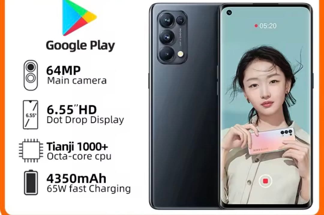 【中古美品】OPPO reno 5 pro 8/128 simフリー