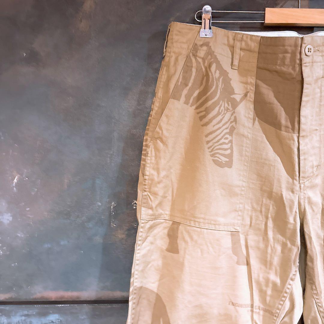 ENGINEERED GARMENTS ファティーグパンツ　アニマル柄　L