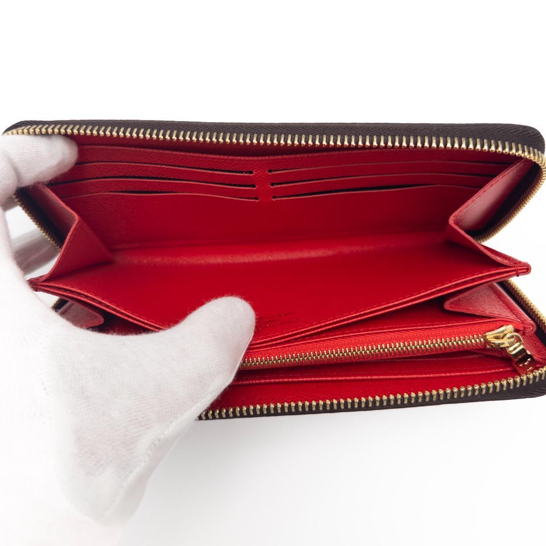 【未使用品級】ルイヴィトン ジッピー・ウォレット モノグラム コクリコ