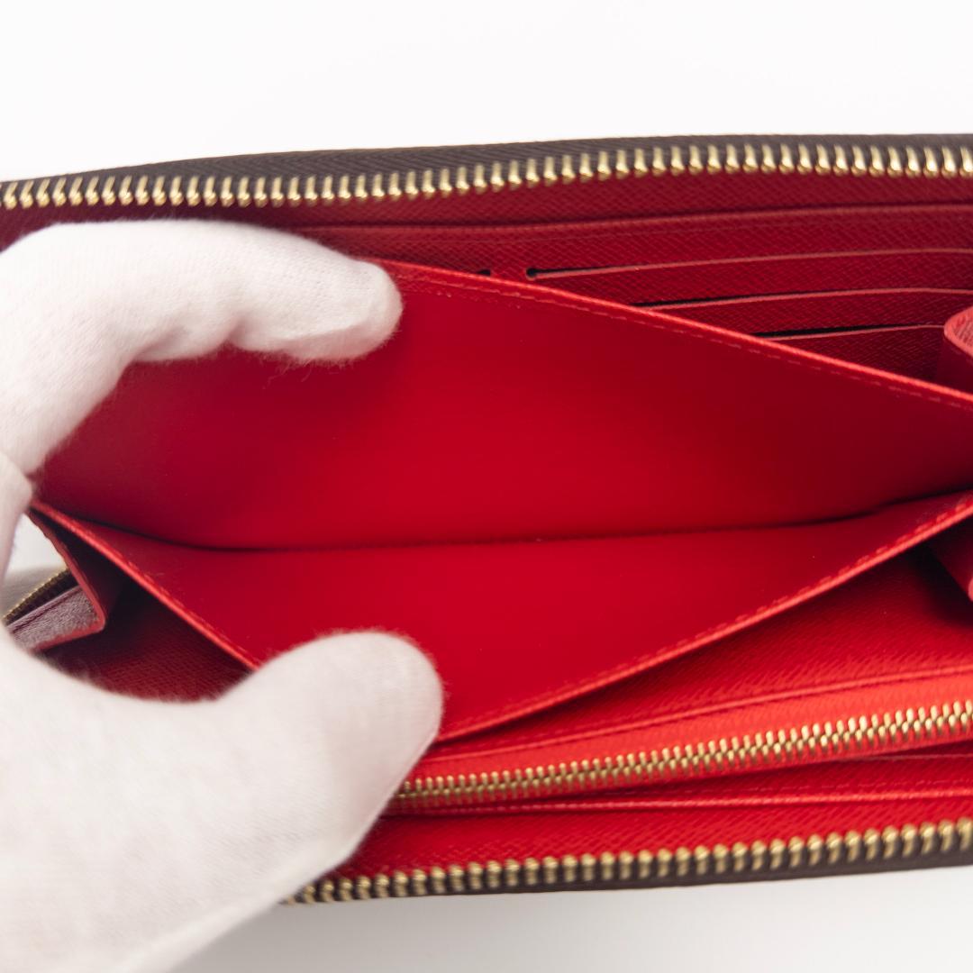 【未使用品級】ルイヴィトン ジッピー・ウォレット モノグラム コクリコ