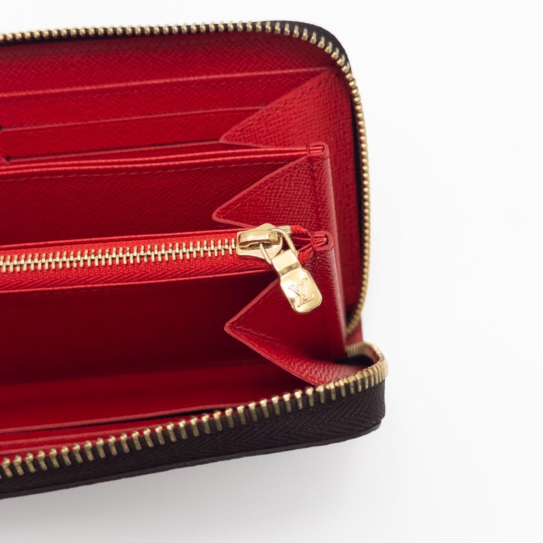【未使用品級】ルイヴィトン ジッピー・ウォレット モノグラム コクリコ