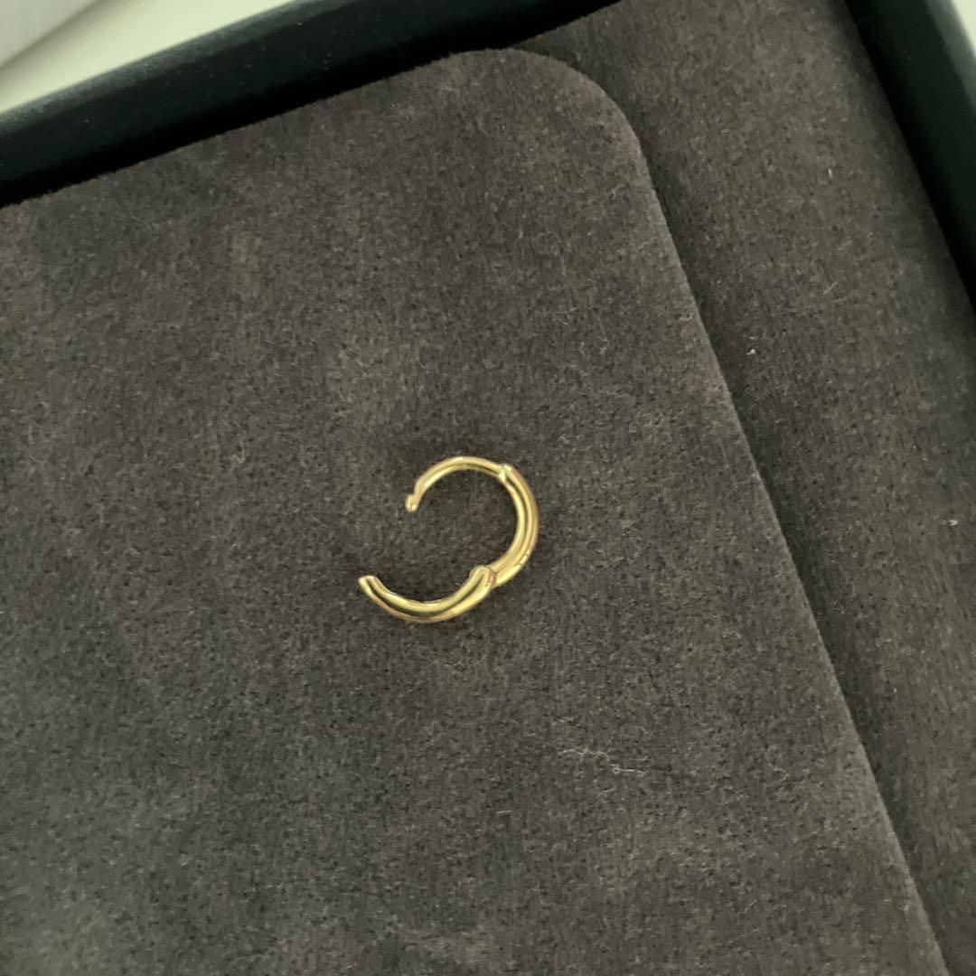 ヒロタカ　H irotaka マンハッタンフープピアスXS 片耳用