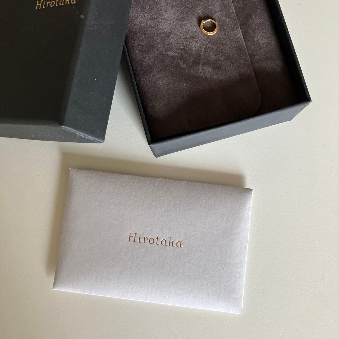 ヒロタカ　H irotaka マンハッタンフープピアスXS 片耳用