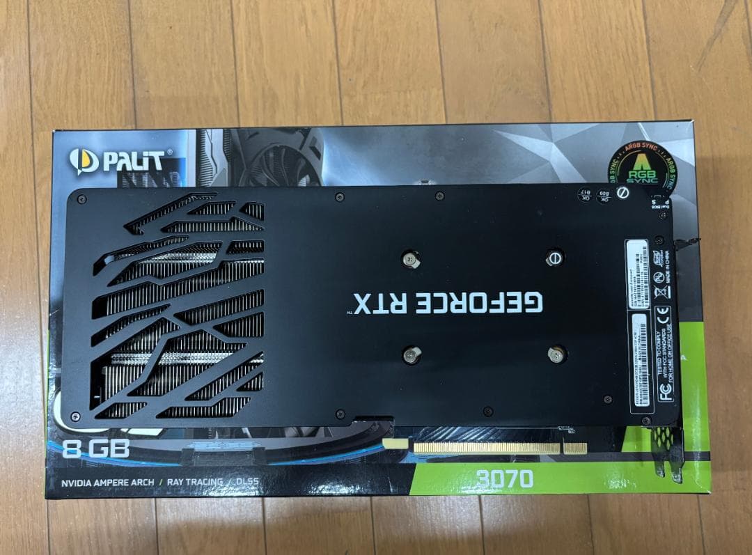 PALIT RTX 3070 ファン2枚非LHR中古