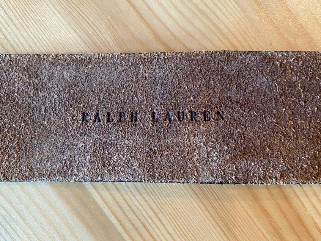 ✴︎お値下げ✴︎★希少品★ポロ・ラルフローレンPRLロゴ バックル付き本革ベルト