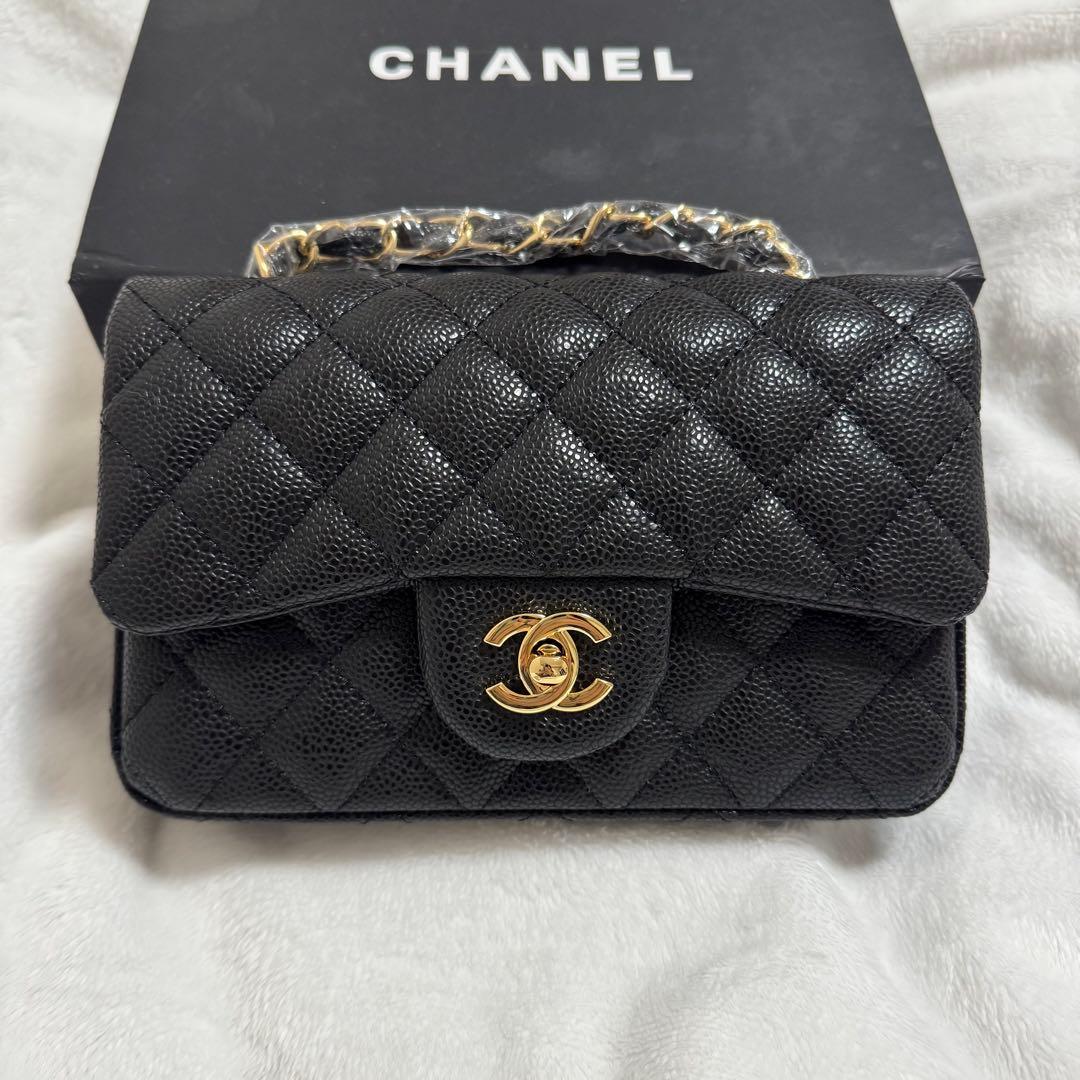 CHANEL ノベルティ チェーン ショルダー ハンドバッグ マトラッセ