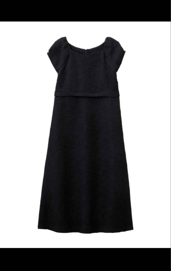 美品 ツィードパフスリーブワンピースジャケットセット　マタニティ・授乳服