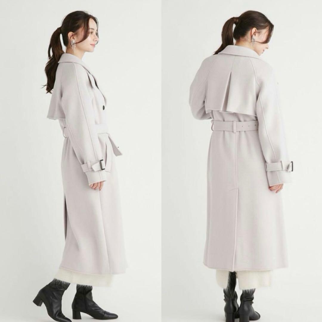 セルフォード　ウール混 リバートレンチコート