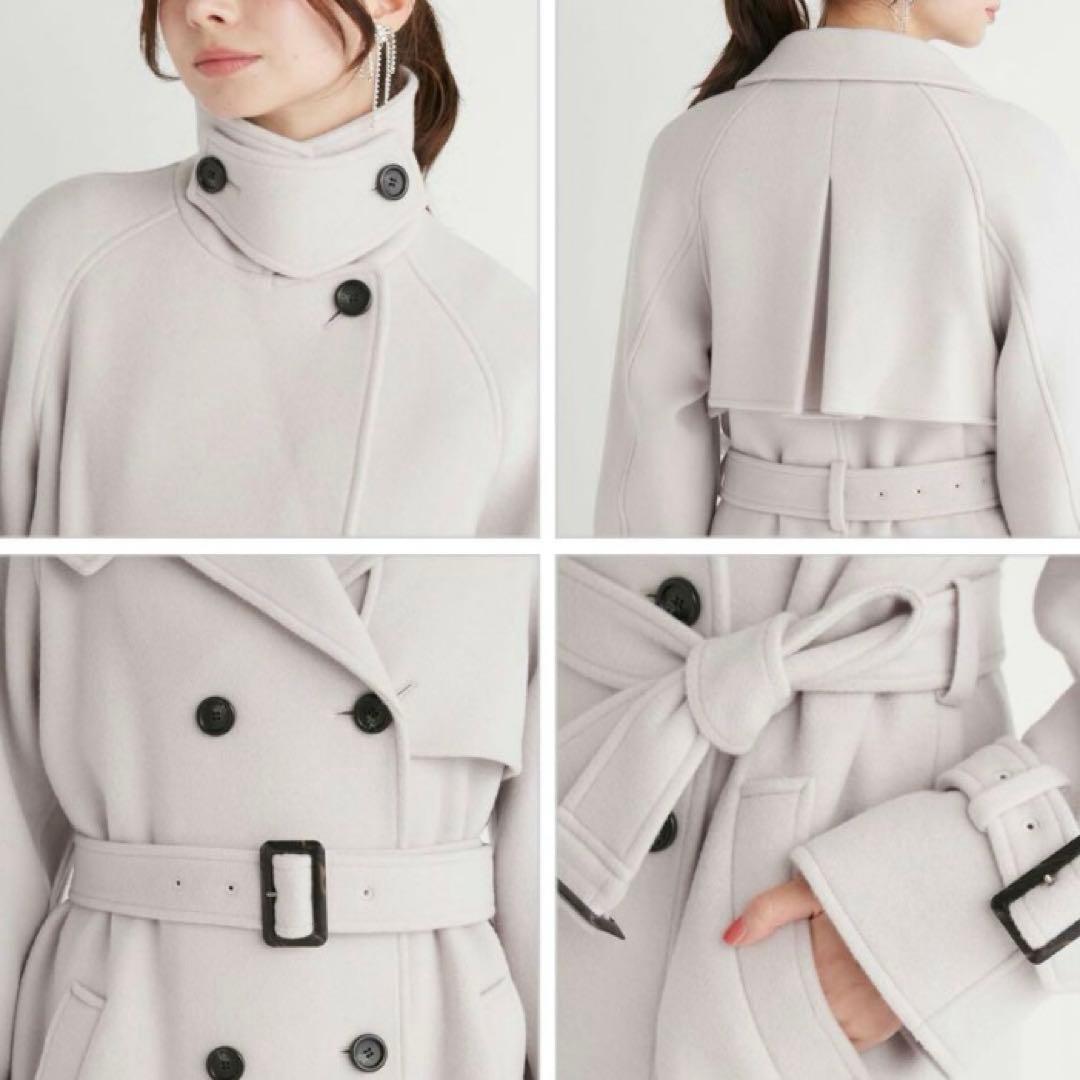 セルフォード　ウール混 リバートレンチコート