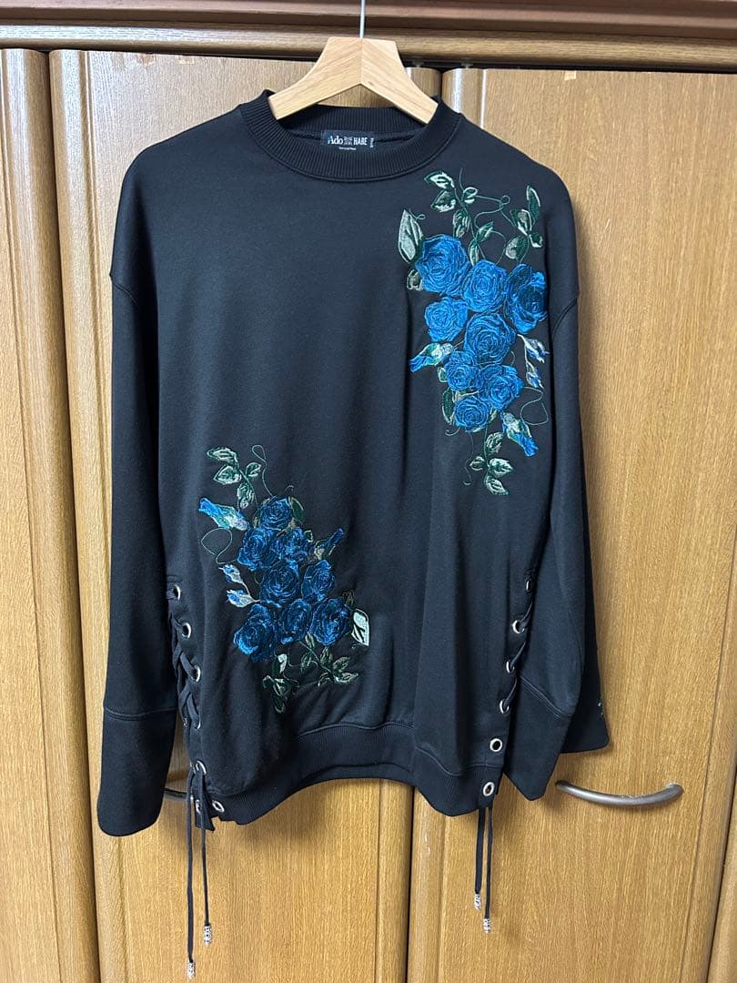 HARE×ado 青薔薇刺繍スウェット Sサイズ