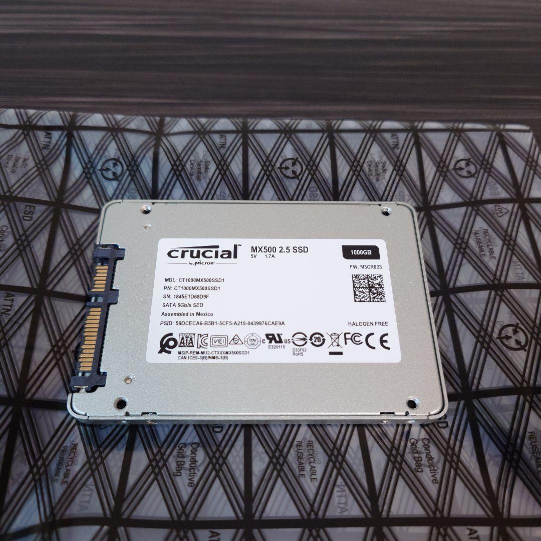 内蔵型SSD Crucial SSD 1000GB CT1000MX500SSD1/JP