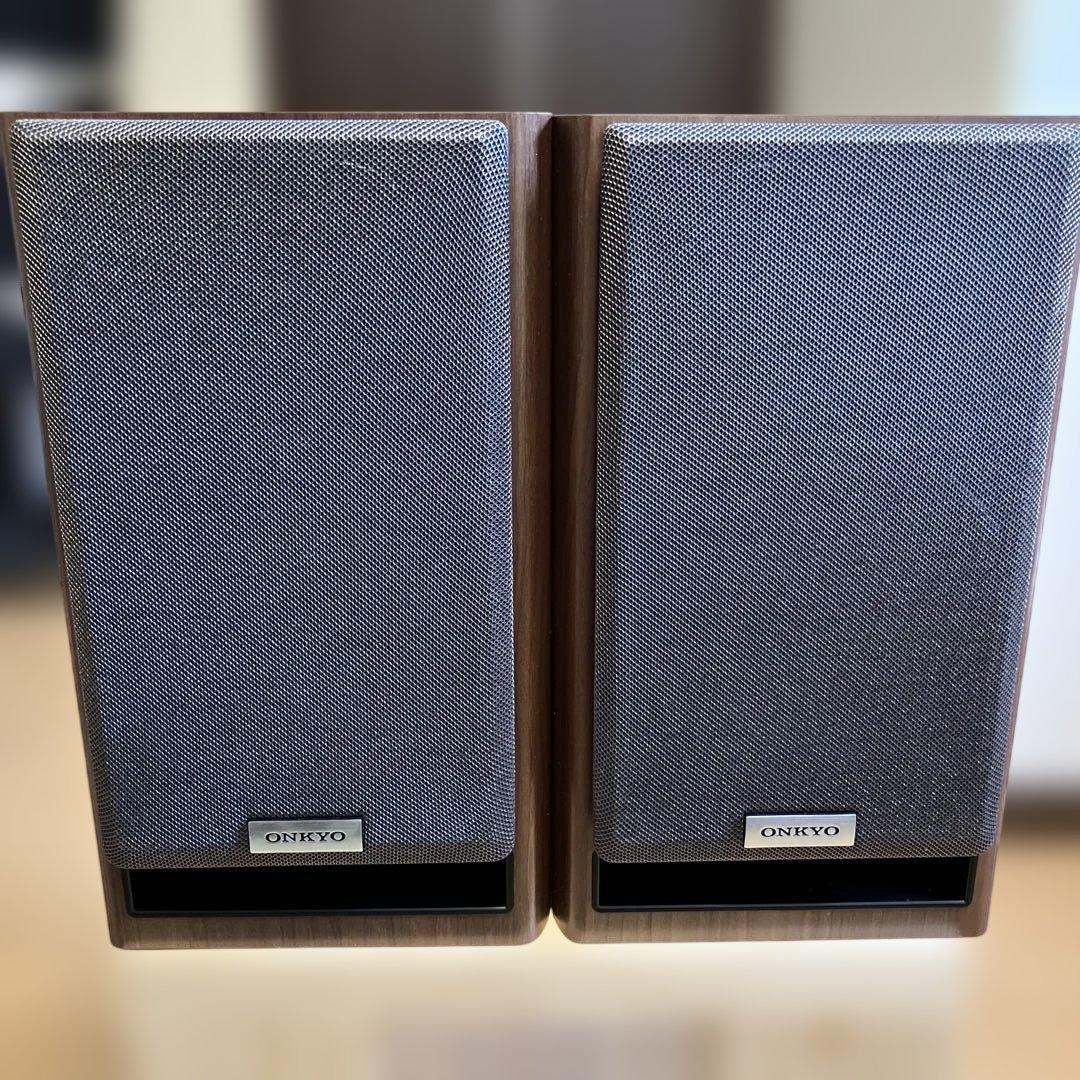 美品‼️感動品‼️ONKYOブックシェルフスピーカー ダークウッドD-NFR 7TX