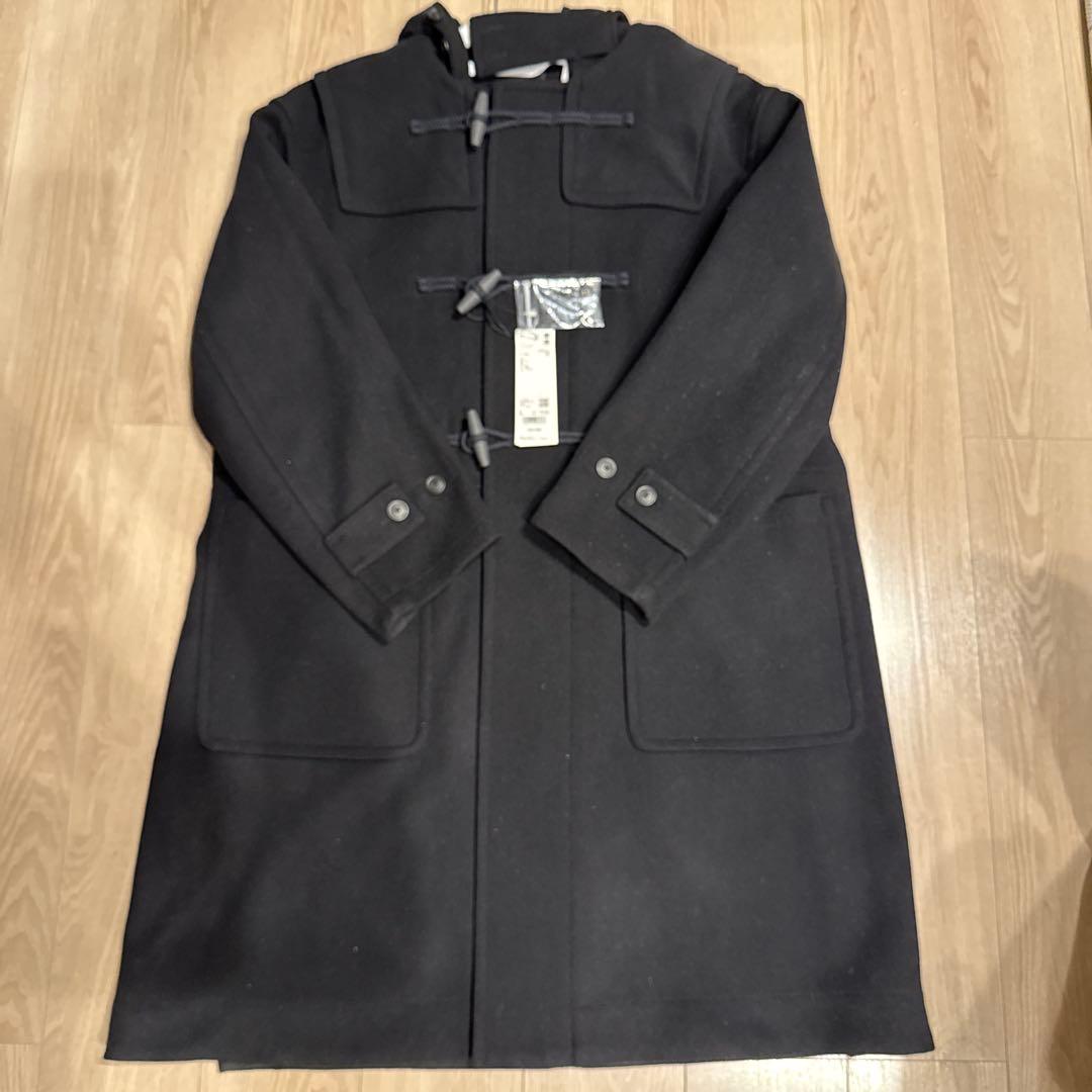 【新品未使用タグ付き】UNIQLO +J ブラック ダッフルコート Lサイズ