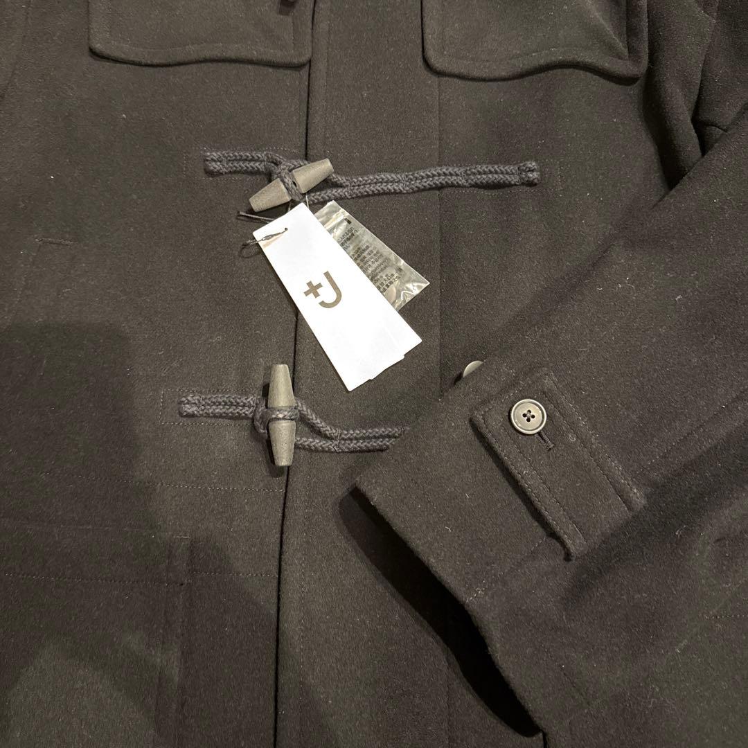 【新品未使用タグ付き】UNIQLO +J ブラック ダッフルコート Lサイズ