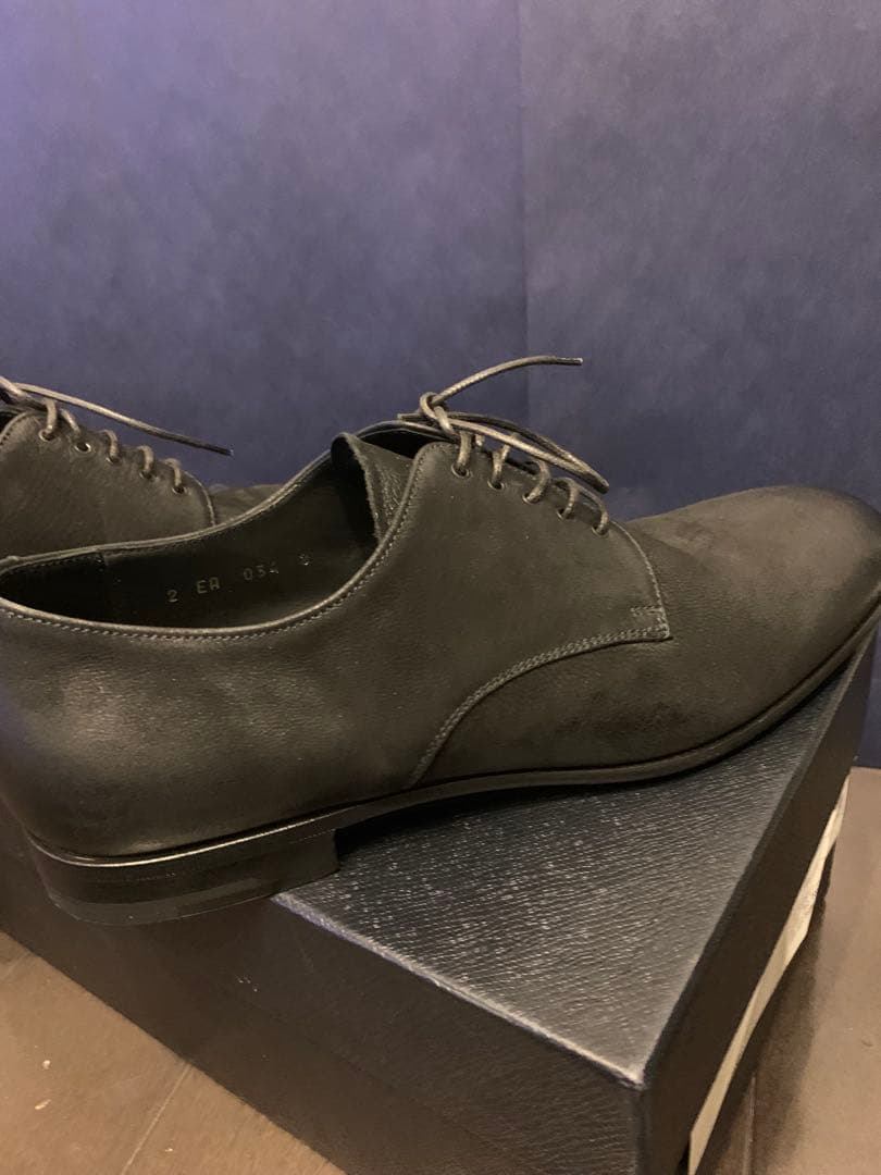 PRADA メンズ レザー レースアップ シューズ 黒 サイズ27cm 箱付き
