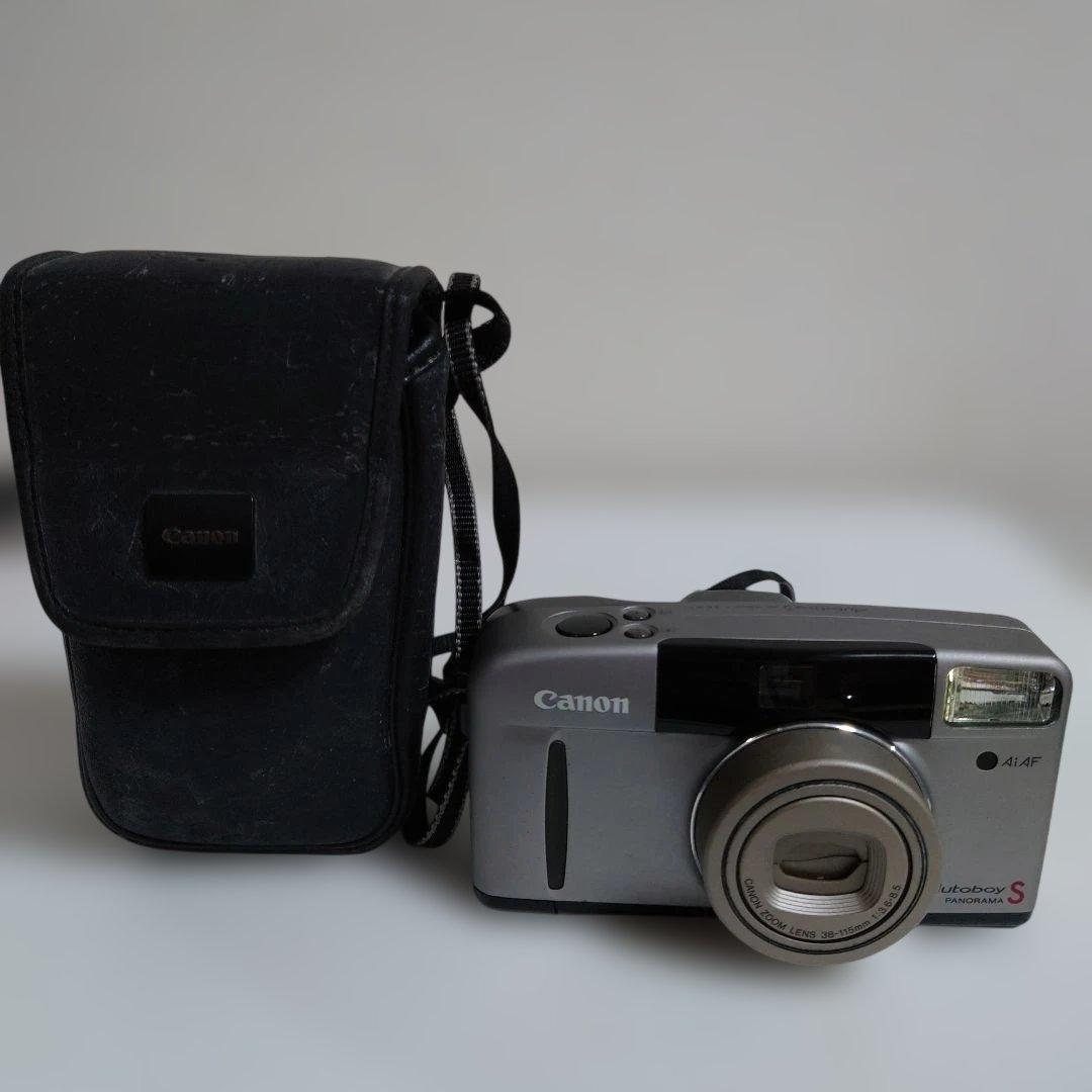 【美品】Canon Autoboy S panorama フイルムカメラ　ケース