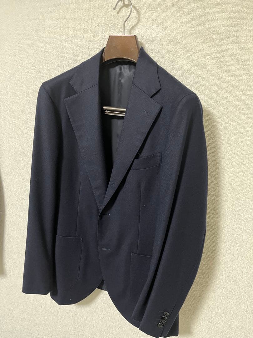 【SHIPS】 ロロピアーナ　ウールカシミア　テーラードジャケット　サイズ48