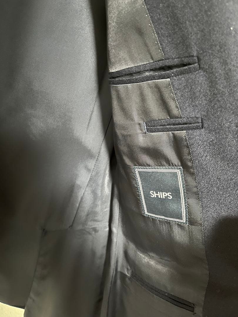 【SHIPS】 ロロピアーナ　ウールカシミア　テーラードジャケット　サイズ48