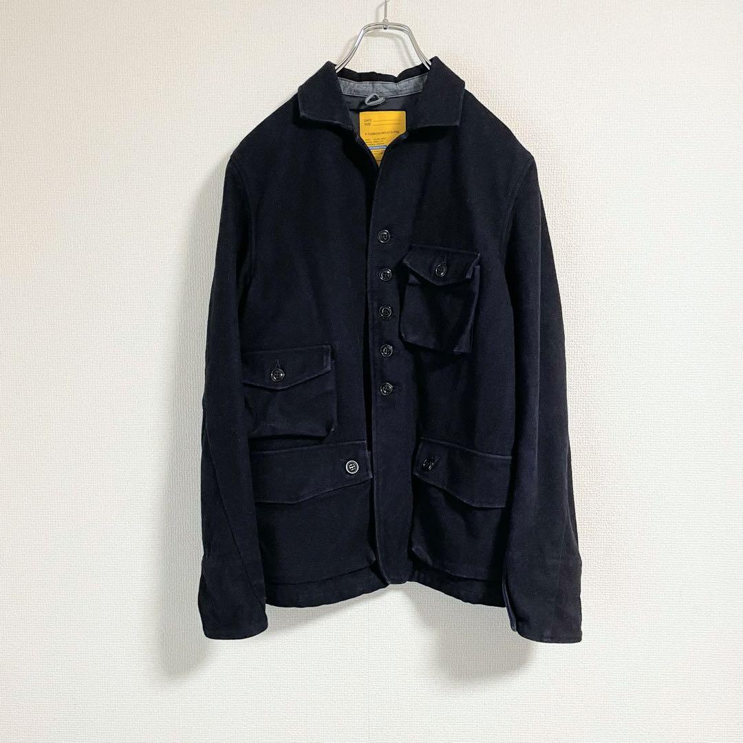 FOB FACTORY ハンティングジャケット　ウール　ネイビー　M