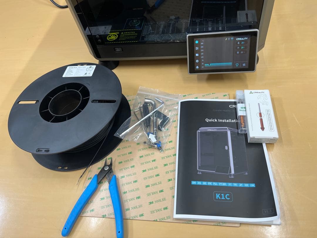 CREALITY K1C 3Dプリンター 本体 カメラ付き カーボン対応