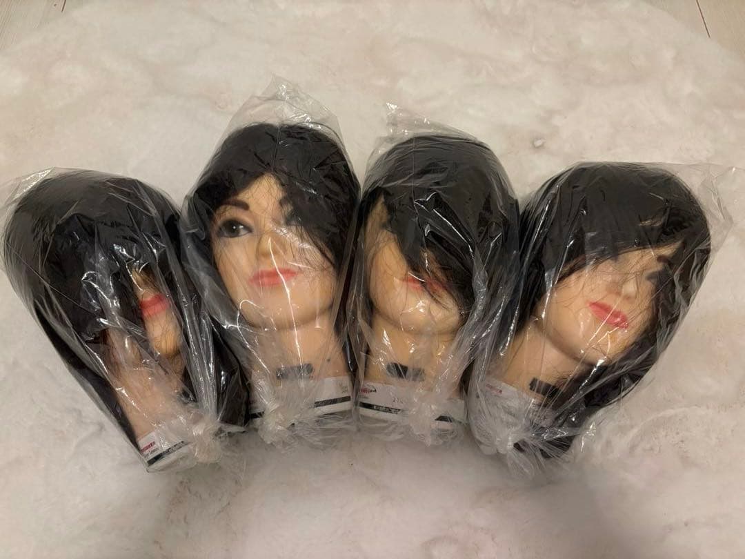 美容師国家試験 練習用カットウィッグ 4個セット