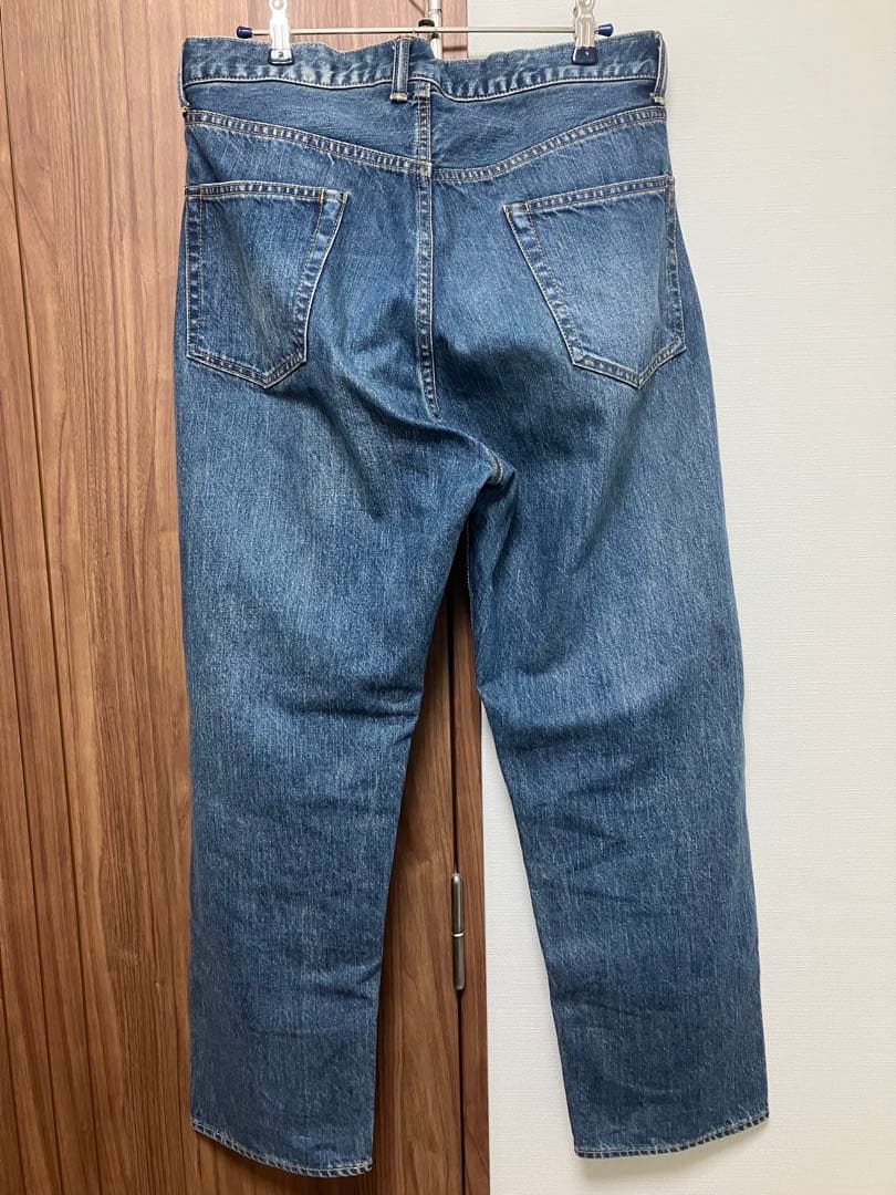 【A.PRESSE】washed denim wide pants 30