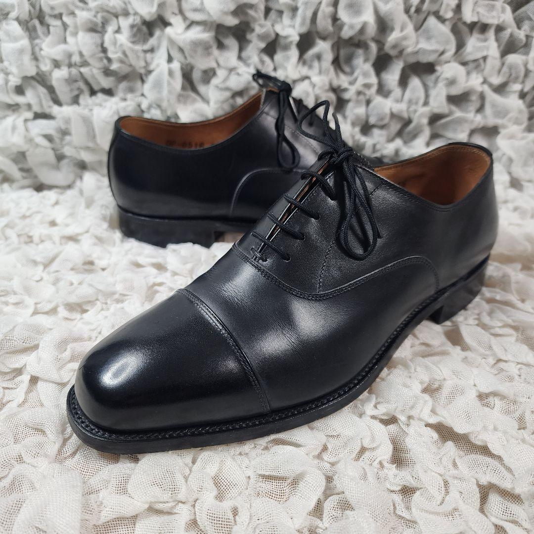 スコッチグレイン ストレートチップ レザー ドレスシューズ 内羽根