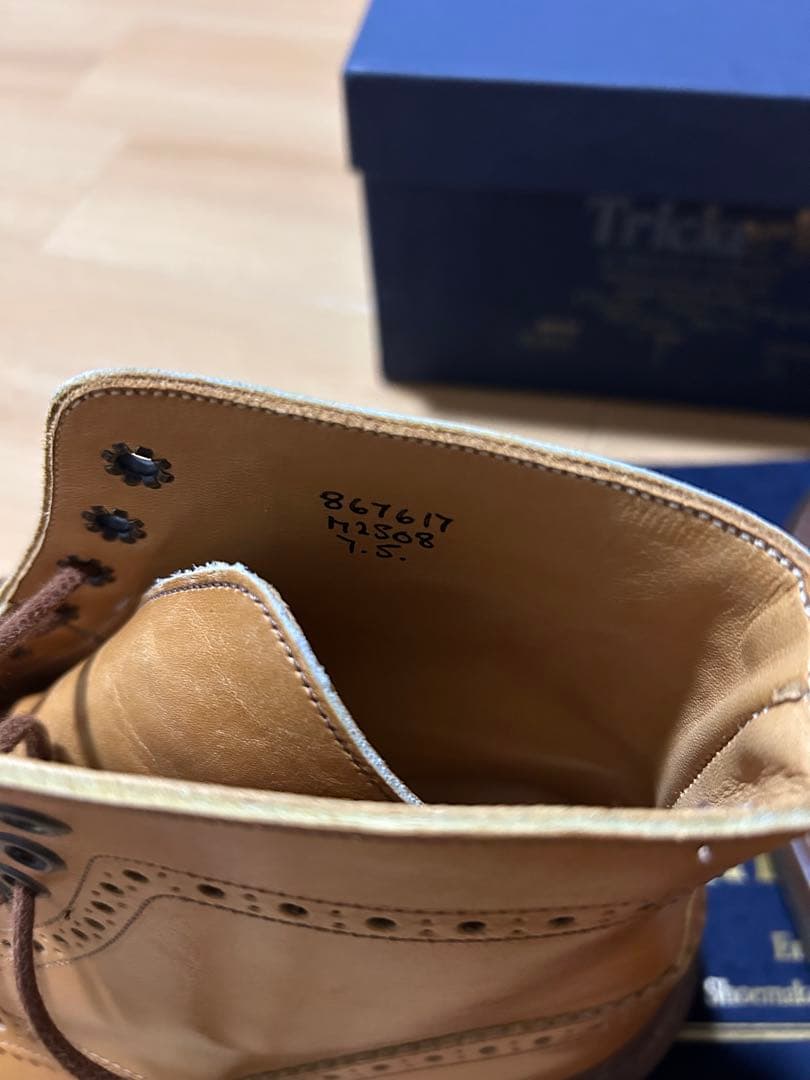 未使用　トリッカーズ　カントリーブーツ　エイコンアンティーク　7