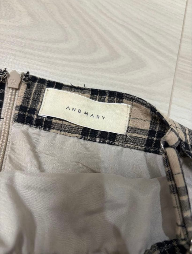 andmary Khy check set ワンピース