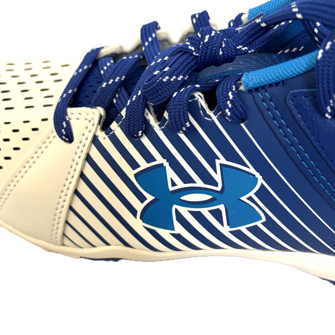 Under Armour 野球用スパイクシューズ ホワイト/ブルー 28.5cm
