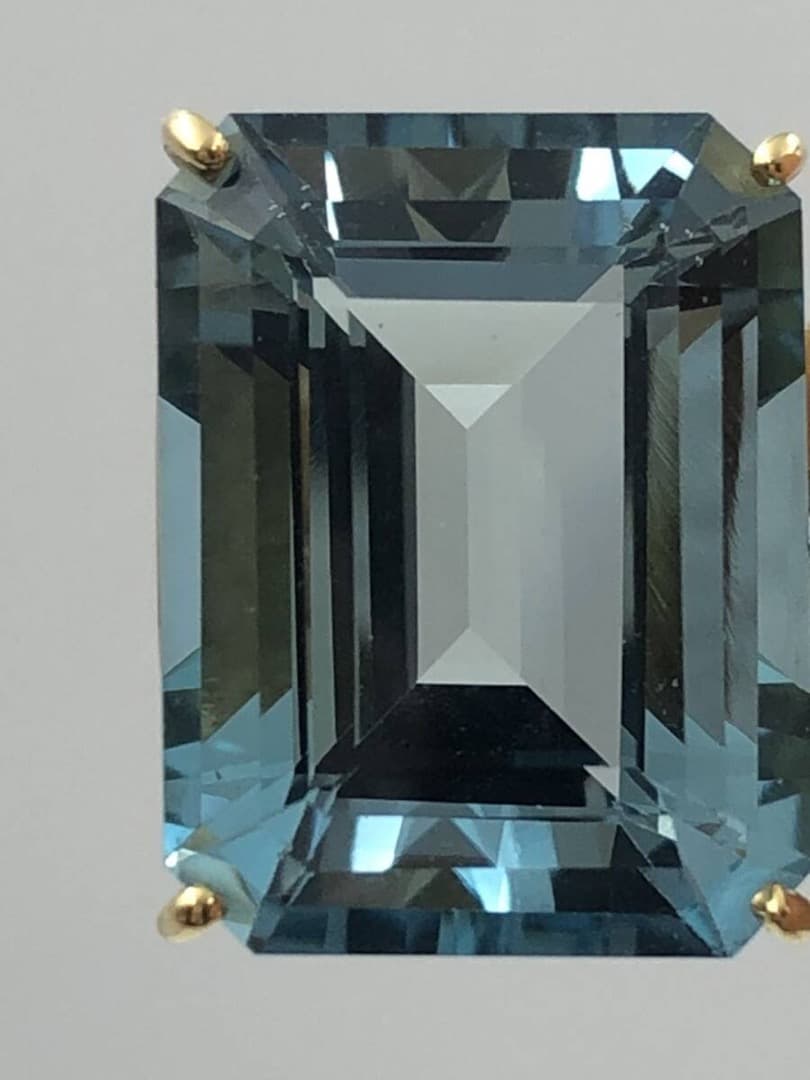 【masa_ruth1012】 アクアマリン ペンダント K18刻印