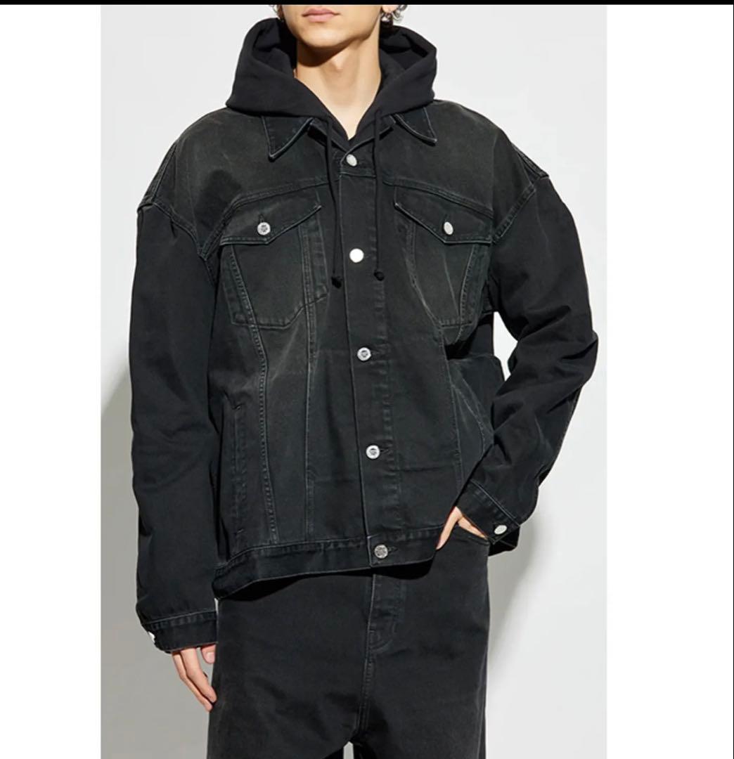 【朝倉未来　着用】VETEMENTS フード デニムジャケット