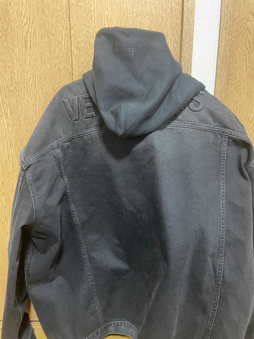【朝倉未来　着用】VETEMENTS フード デニムジャケット
