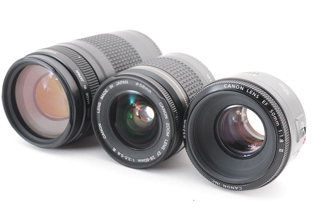 【保証付】Canon EOS 5D Mark IV標準&望遠&単焦点セット