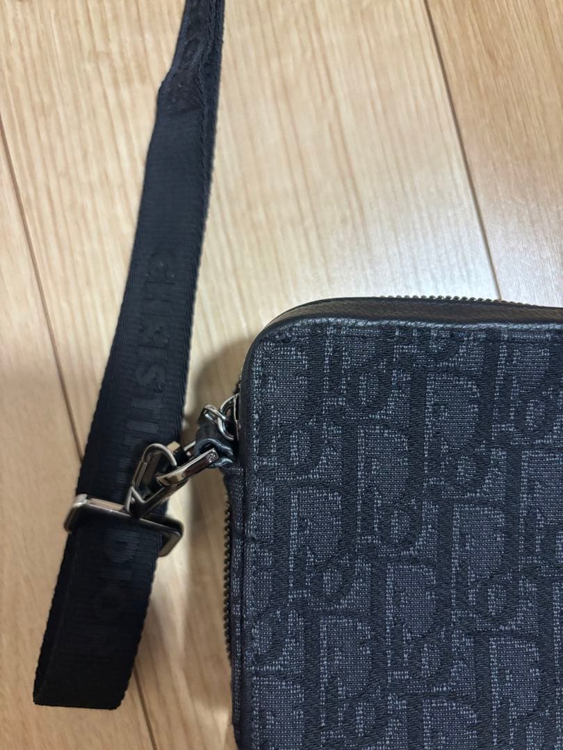 【早い者勝ち】Dior ブラック ショルダーバッグ　オブリオーク　ジャカード