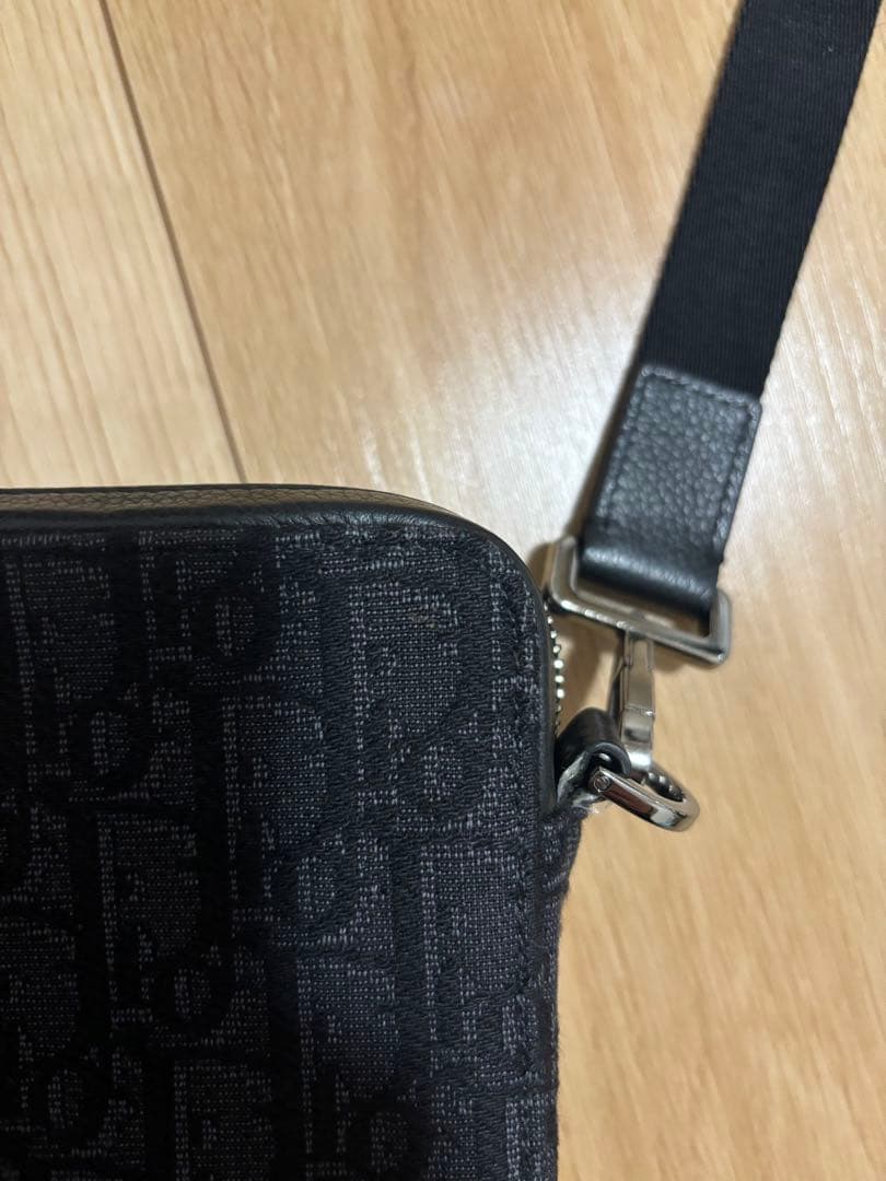 【早い者勝ち】Dior ブラック ショルダーバッグ　オブリオーク　ジャカード