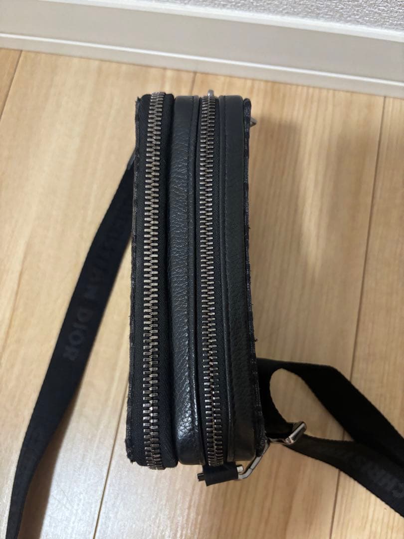 【早い者勝ち】Dior ブラック ショルダーバッグ　オブリオーク　ジャカード